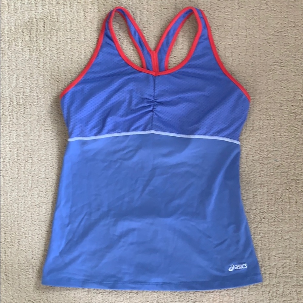 Asics adjustable built-in bra workout tank top